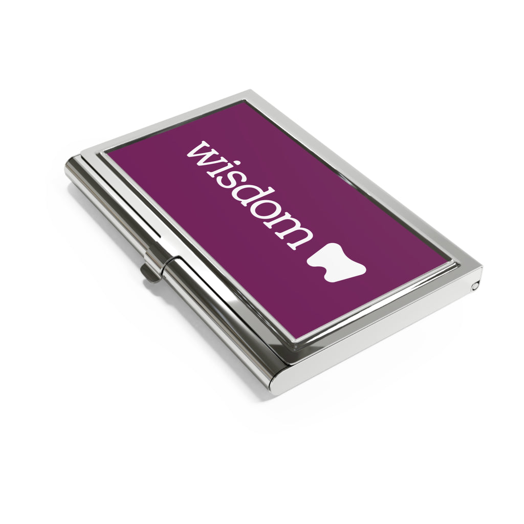 Wisdom Dental Business Card Holder — Professional Metal Card Case
