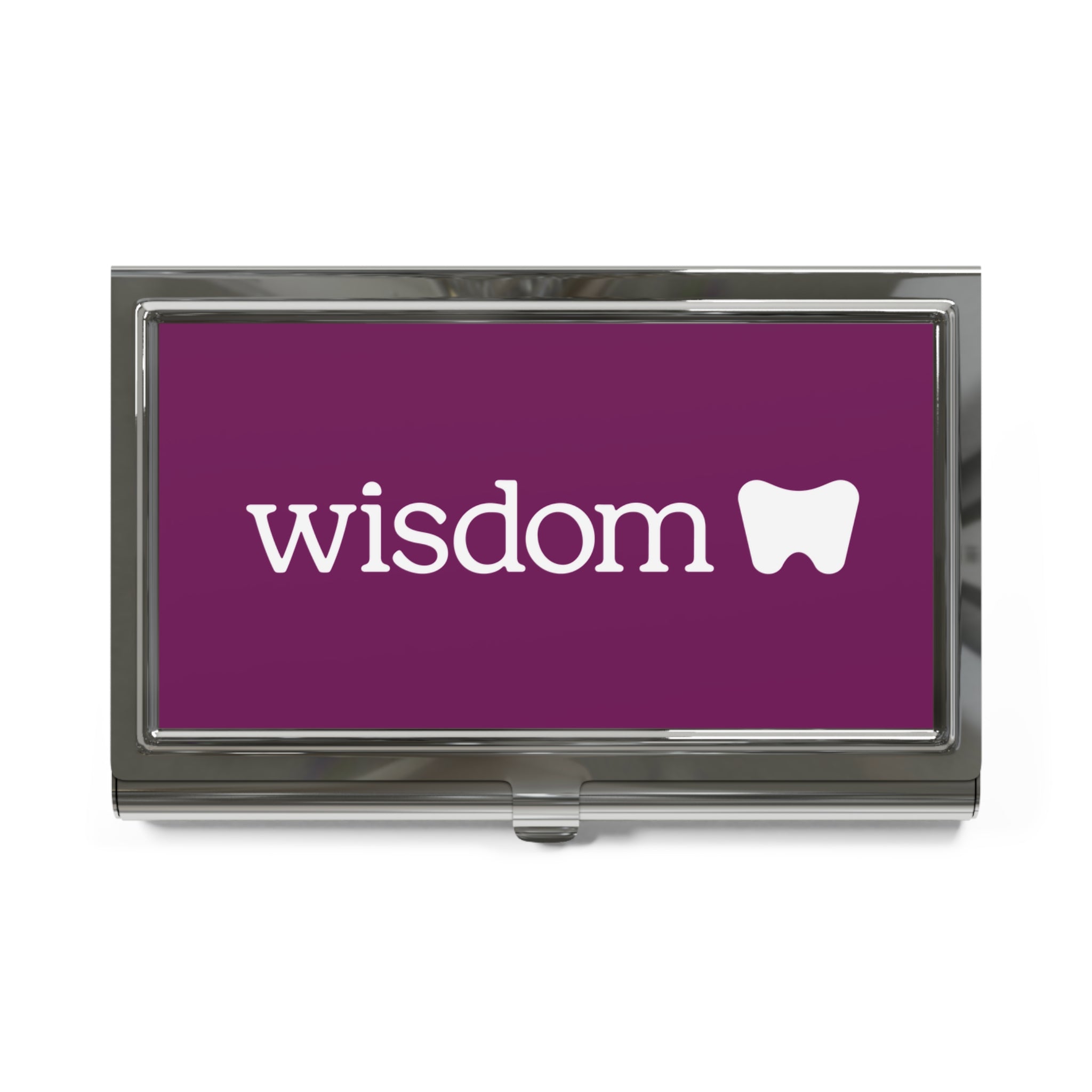 Wisdom Dental Business Card Holder — Professional Metal Card Case